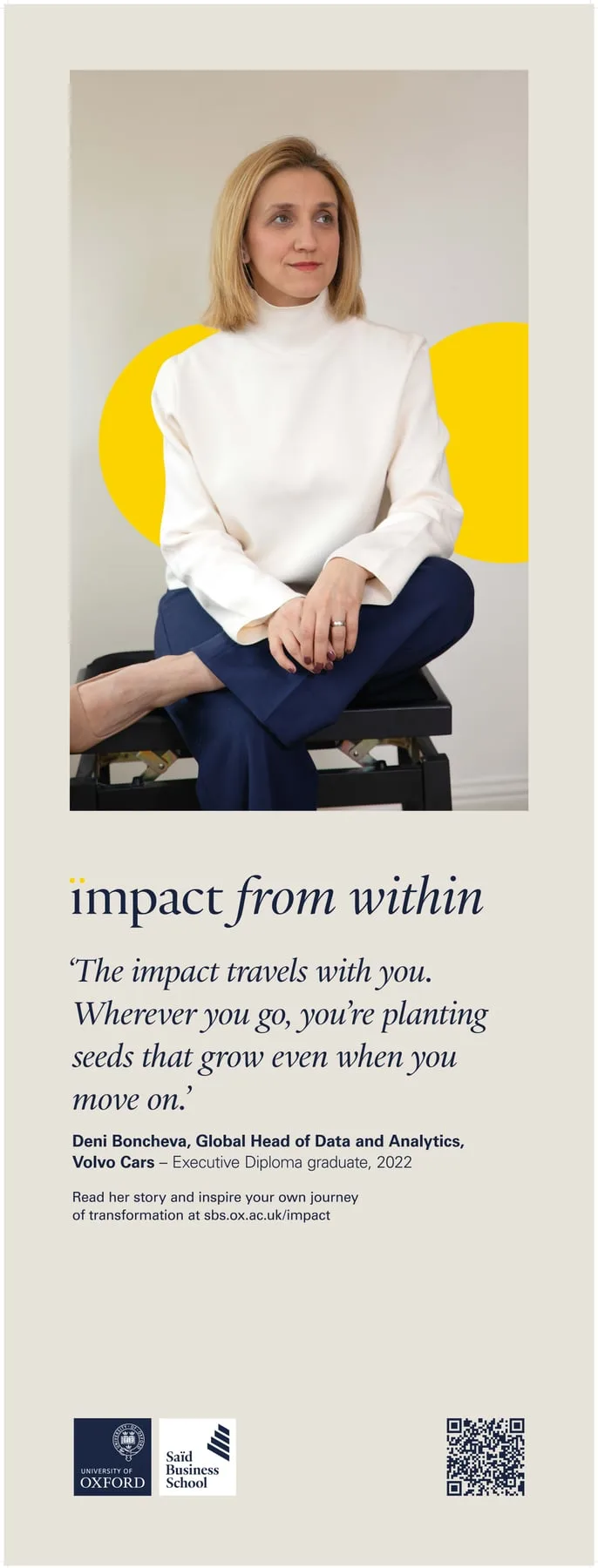 Deni Boncheva of Volvo Cars, Gothenburg — Oxford Saïd 'Impact from Within'